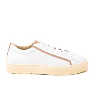 Sylven New York Mel Apple Leather Sneaker - White and Rose Size 41 (US 11)